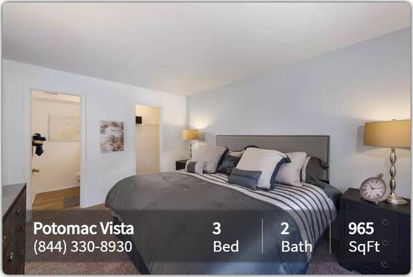 $2,186 / 3br - 965ft2 - You'll love our 3 Bed, 2 bath! Full size washer and dryer included (Woodbridge - Potomac Mills Mall)63779418969091120