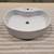 ALFI brand ABC910 White 22" Oval Above Mount Ceramic Sink with Faucet 2 thumbnail