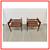 Pair Of Walnut + Travertine End Tables By Bertha Schaefer 7 thumbnail