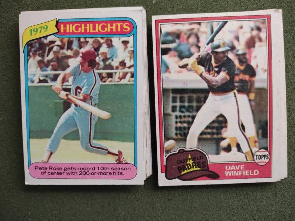 HOFers / 1980 - 1981 Topps 24 Baseball Cards / See Listing / Discount 1