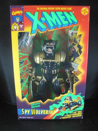 New Vintage 1994 Marvel Comics Deluxe Edition 10" SPY WOLVERINE~X-MEN 1