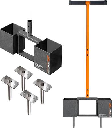 Manual Coring Lawn Aerator Hand Tool 4 Replace Tines Cores Box Looseni 1