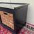 Crate and Barrel Wooden 36" Entryway Storage Bench with Cushion 9 thumbnail