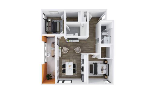 $3,321 / 2br - 1059ft2 - Keyless Entry, Smart-Home Features, On-Site Parking (Hillcrest)63845976424193120