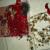 CHRISTMAS Decoration LOT Red Ruby Gold Star Garland Wreath Ornament 15 thumbnail