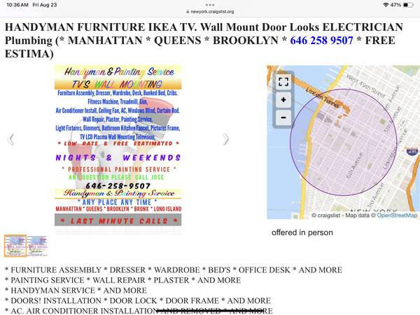 HANDYMAN TV’S MOUNTING Furniture Assembly IKEA Door Locks ELECTRICAL 1