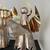 3 Tall Vintage Silver and Gold Plated 9” angel candle holders 5 thumbnail