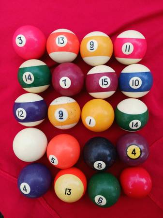 BILLIARD Pool Balls 1
