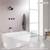 NEW 3 Handle Tub Shower Faucet, Matte Black 5 thumbnail
