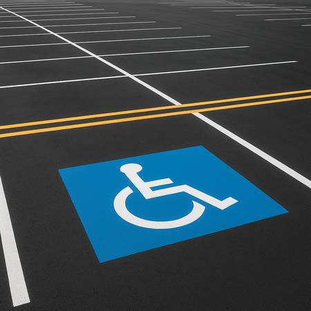 Commercial Parking Lot Striping 1