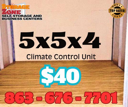 $40 NEED TO STORE THOSE HOLIDAY ITEMS --> STORAGE ZONE LAKE WALES (lake wales)64149652794369120