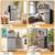 4.5 Cu.Ft Mini Fridge with Freezer, Small Refrigerator with 2 Doors for Kitchen, 6 thumbnail