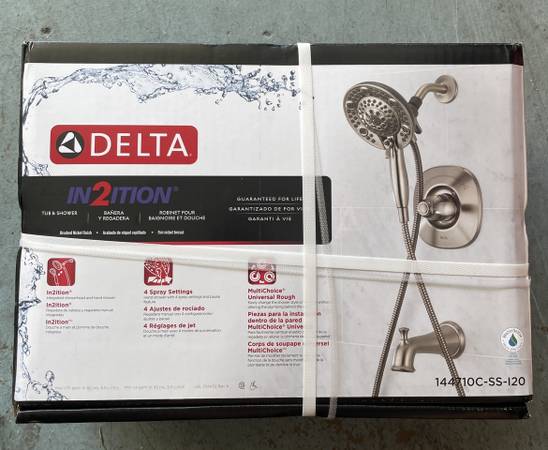 Delta Nura Bathtub and Shower Faucet with valve, brand new 1