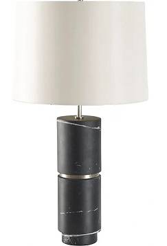 Black Marble Table Lamp by Baker Furniture 1