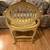 One-of-a-Kind Unique Antique Yellow Solid Wood Hand-carved Chair 8 thumbnail