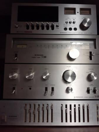 4 seperate pioneer amp tuner eq cassette set 4 pieces 1