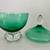 Vintage Green Glass Candy Dish  8.5” 2 thumbnail