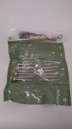 Japanese canvas flower craft iron set 1