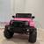 12V Kids Ride-On Pink Jeep w/ 3 Speeds, LED, Remote, Bluetooth 7 thumbnail