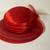 Red Satin Straw Fashion Hat Glamour Photos 5 thumbnail