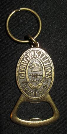 Vintage - Bottle Opener George Killian Irish Red with Key Ring 1