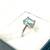 Brand new .925 silver ring with emerald cut aquamarine. Size 8. 2 thumbnail
