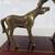Mare & Foal Solid Brass Vintage Horses Statues On Wooden Base 2 thumbnail