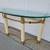 1970s Hollywood Regency Vintage Italian Brass and Glass Console Table 12 thumbnail