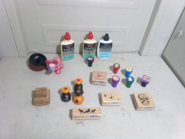 Halloween stamps and ink 1