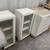 3 Piece White Wet Bar Cabinet Set Solid Wood Used Good Condition 1 thumbnail