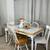 Country Style Tile-Top Dining Table & 6 Mix-Match Chairs SOLID WOOD 18 thumbnail