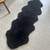 Black 6 X 2 ft sheepskin Rug Throw Black Long Natural Decor 10 thumbnail