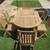 Solid Teak Patio Set-6 Chairs + 95'' Table w/ Butteryfly Leaf 13 thumbnail