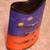 Blue & Orange Painted Vase 4 thumbnail