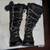 Nike women's winter high black lace up boots size 5.5 4 thumbnail