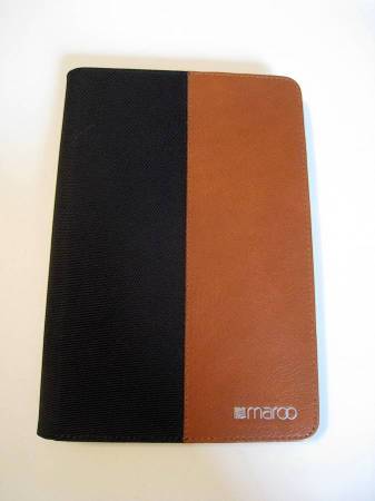 Brand New Black and Brown Leather Tablet Case and Stand by Maroo!! 1