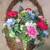 Large 28"t Door Wall Wicker Grapevine BASKET w/ Flowers 1 thumbnail