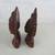 Vintage Klungkung Bali Indonesian Hand Carved Wooden Man & Woman Busts 6 thumbnail