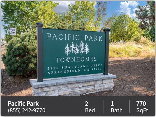 $1,640 / 2br - 770ft2 - Don't miss out! Garden-style living at Pacific Park (Springfield - North Springfield)63977277772547122