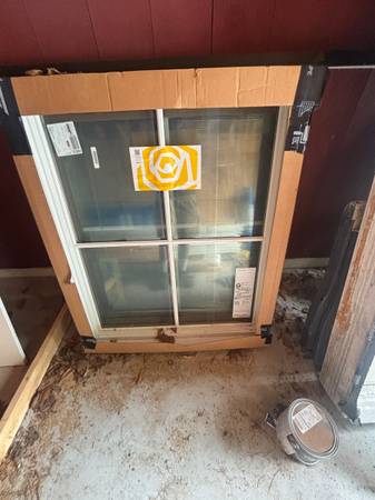 Marvin fixed windows, white on white, 2 windows 1