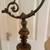 Antique Brass/Wood Floor Lamp 2 thumbnail