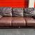Italsofa Dark Brown Leather Sleeper Sofa with Full Mattress 1 thumbnail