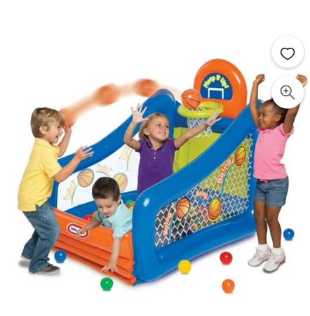 NEW Little Tikes Hoop It Up! Play Center, a 3-in-1 Inflatable Sports Playset and 1