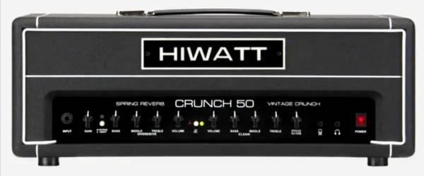 Hiwatt Crunch 50 Head with true spring reverb 1