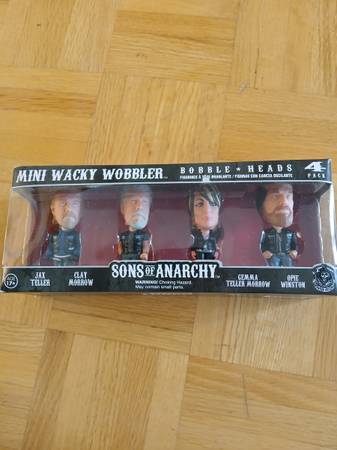 FUNKO Sons Of Anarchy Mini Wacky Wobbler Set - new in box 1
