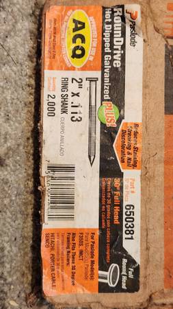 Paslode galvanized ring shank strip nails 1