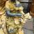 Cast metal / Spelter Art Nouveau figural lamp A237 6 thumbnail