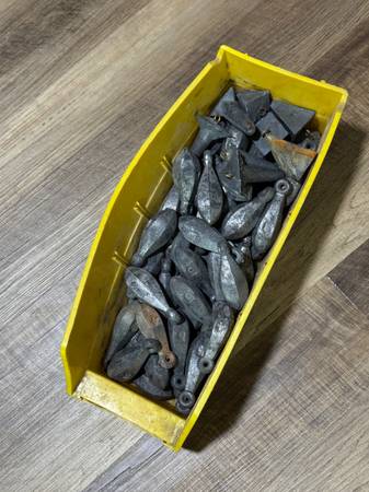 4 and 5 oz fishing weights 20 pounds total 1