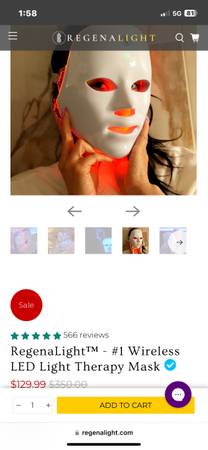 Regenalight face mask 1