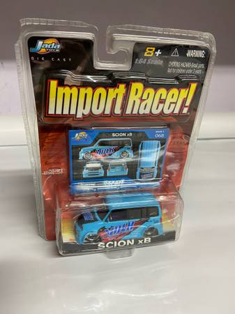 2005 Jada Toys, Scion xB, Wave 7- 068, Blue, Volk Racing, 1/64th